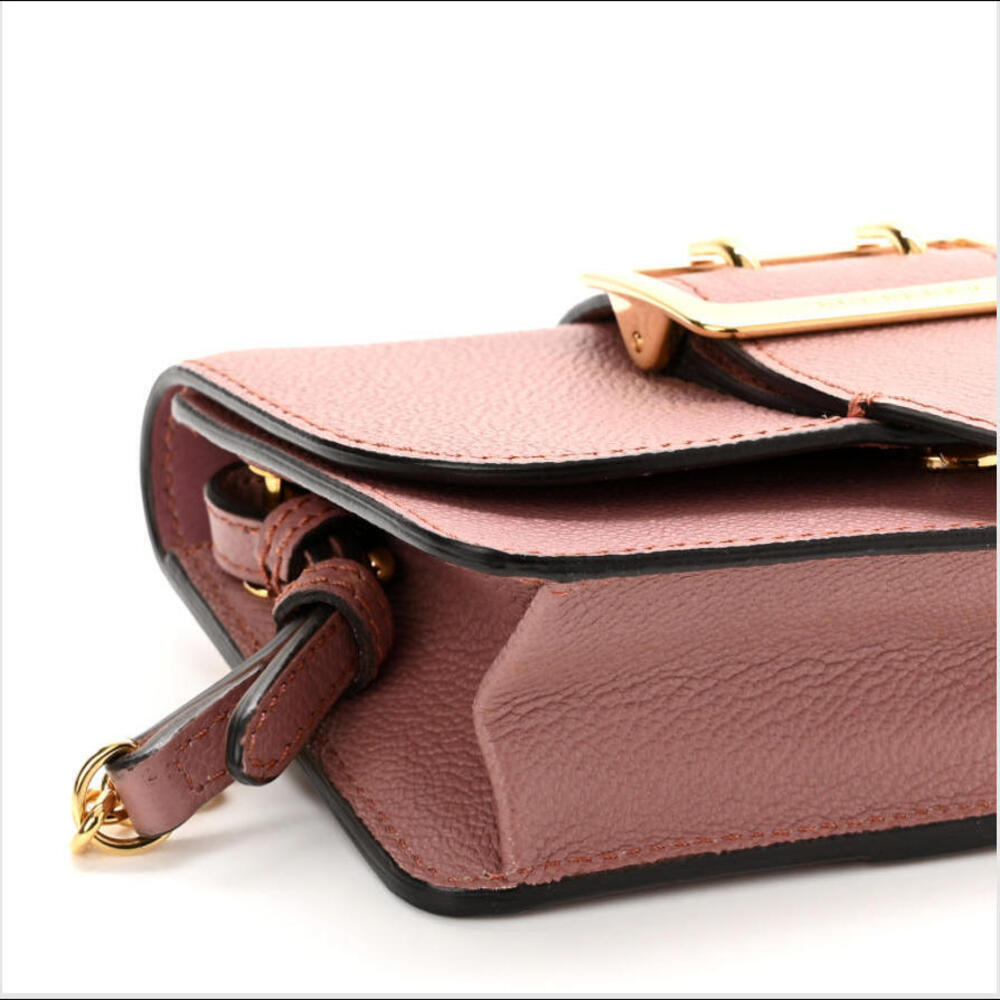 Burberry Pink Leather Bag with Gold Chain - Picture 11 of 14
